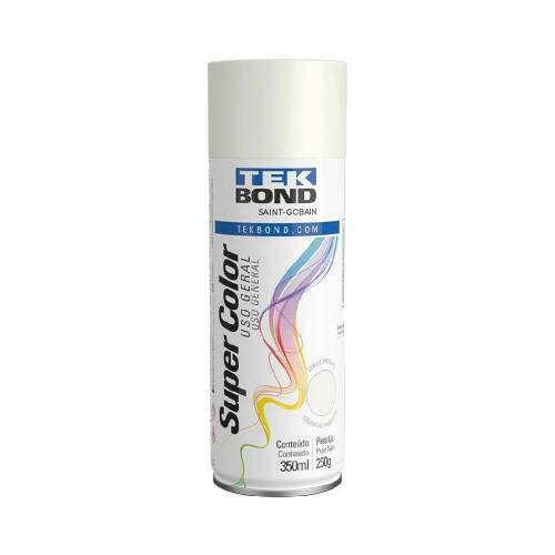 Tinta Spray Aerossol Uso Geral Branco Fosco 350ml - Tekbond