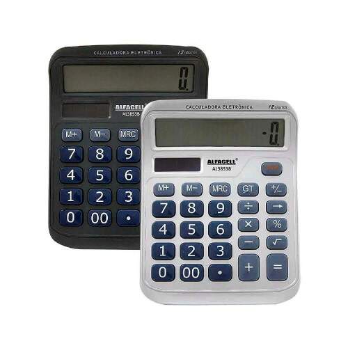 Calculadora de Mesa 12 Dgitos Bateria AL3853B Sortida - Alfacell