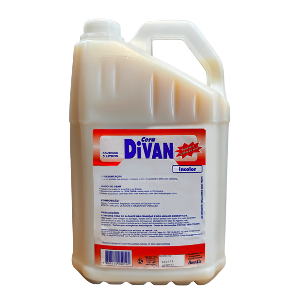 Cera 5L Divan Incolor Briosol - 5413