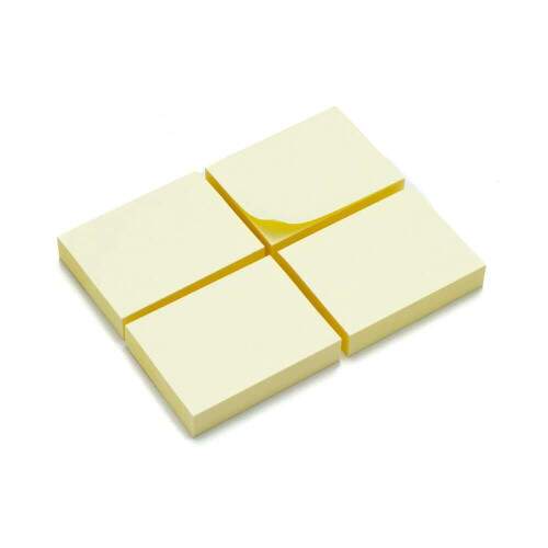 Bloco de Notas Adesivas Post-it Amarelo 38x50mm 4 Blocos Notefix - 3M