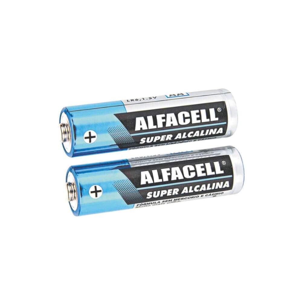 Pilha Alcalina AA Pequena Blister C/ 2 Un - Alfacell