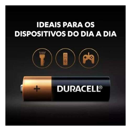 Pilha Alcalina AAA Palito C/2 - Duracell