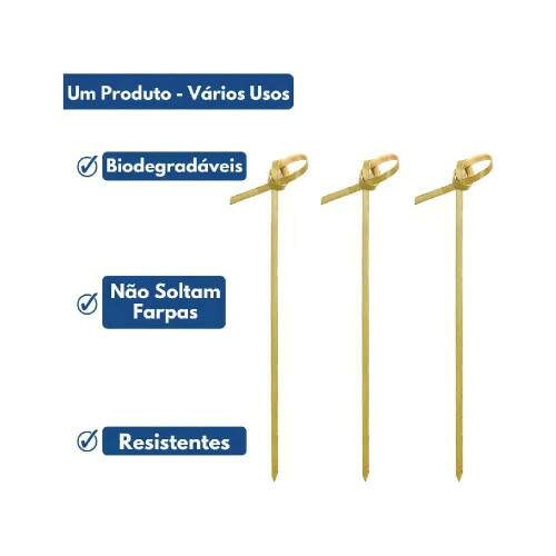 Palito Espeto N de Bambu Aperitivo 9cm Pct/50 - Inoven