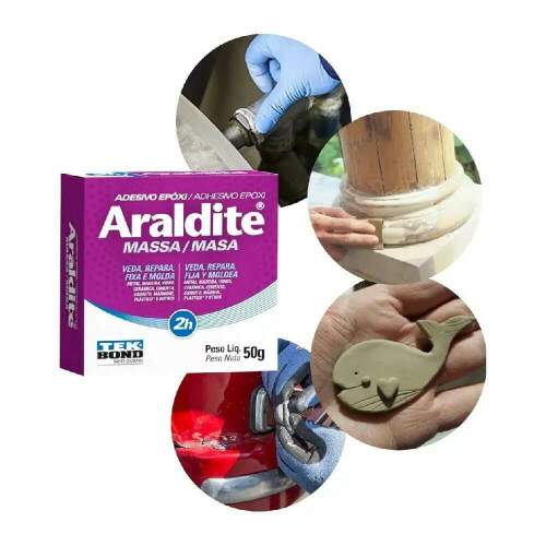 Adesivo Araldite Epxi Massa 50g - Tekbond