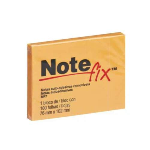 Bloco de Notas Adesivas Post-it Laranja 76x102mm 100 Folhas Notefix - 3M