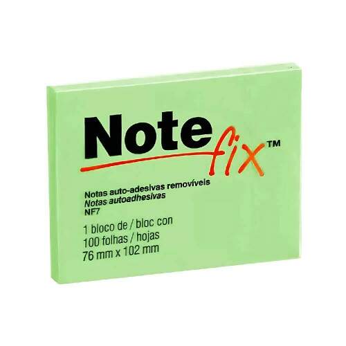 Bloco de Notas Adesivas Post-it Verde 76x102mm 100 Folhas Notefix - 3M