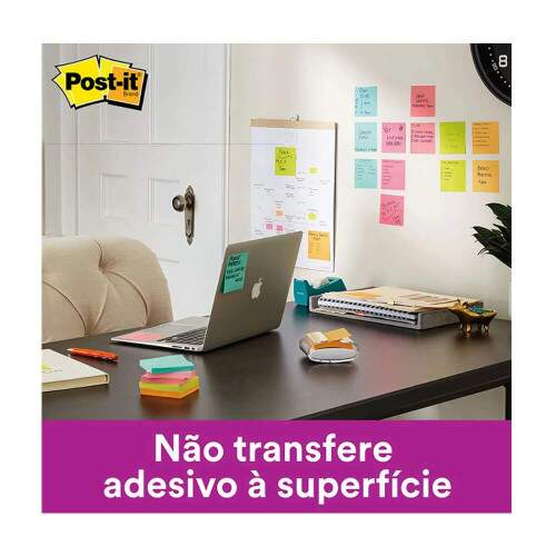 Bloco de Notas Adesivas Post-it Refil Amarelo 76x76mm 100 Folhas - 3M