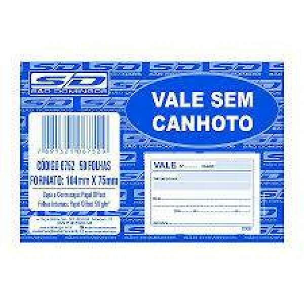 Vale Sem Canhoto 100Fls So Domingos - 10078
