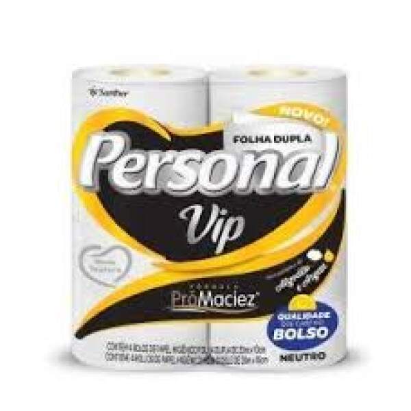 Papel Higinico Folha Dupla Personal Vip PVN2004 Pct/4 Amarelo