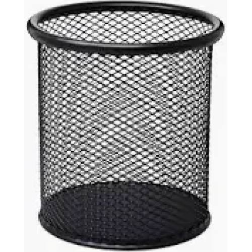 Porta Lpis/Caneta Redondo Aramado Preto - 1491