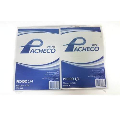 Bloco Pautado 1/4 50Fls Pacheco Print - 091