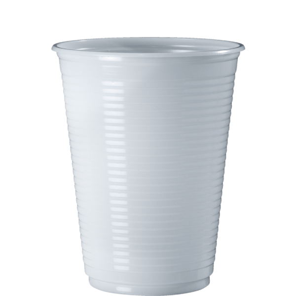 Copo Plstico Descartvel 300ml PS Branco Cristalcopo Pct/100 