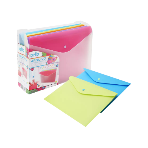Arquivo Com 5 Envelopes Colorido Fullcolor Dello - 6029.01.0005