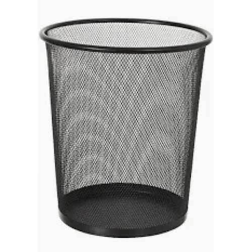 Cesto de Lixo Mdio 10L Aramado Preto Giftutil - GU5213