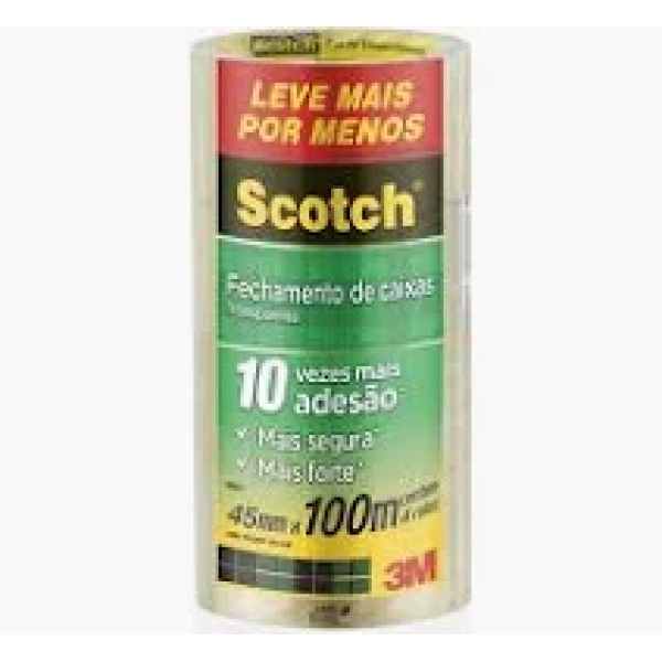 Fita de Empacotamento 45mmX100m Transparente 3M-45X100 - 5802