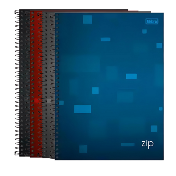 Caderno Universitrio Espiral Capa Dura 1x1 80 Folhas Zip Color - Tilibra