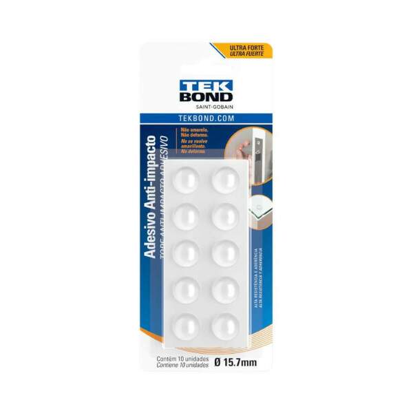 Adesivo Protetor Anti Impacto Bumper Gota G 15,7mm C/10 - Tekbond
