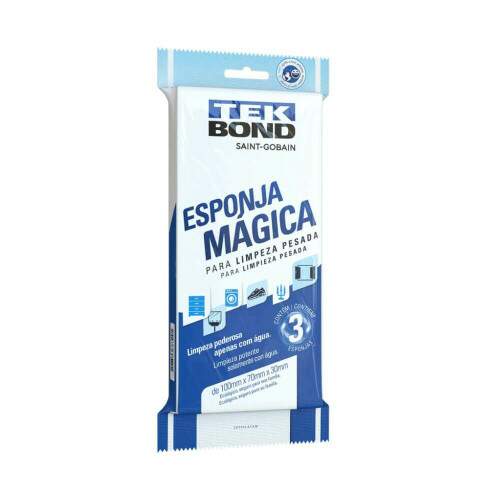 Esponja Mgica Limpeza Pesada Pct/3 - Tekbond