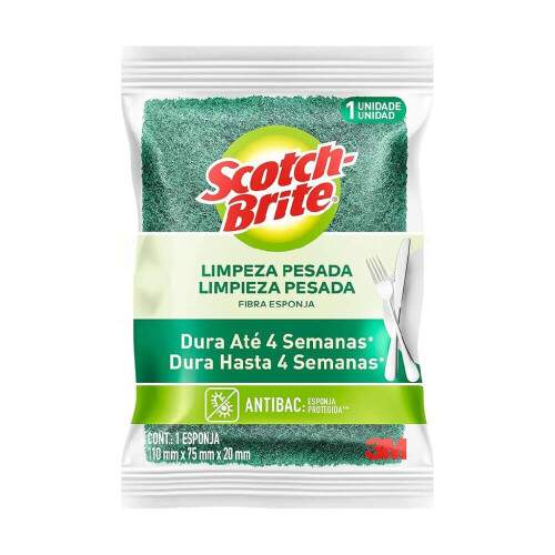Esponja Multiuso Limpeza Pesada Scotch-Brite - 3M