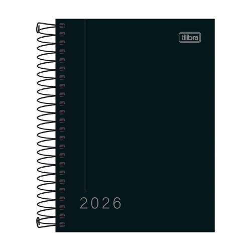 Agenda 2026 Espiral Pepper Preta 160f - M4 179698 Tilibra