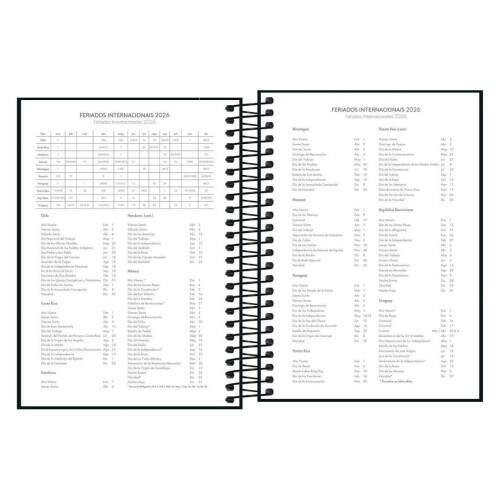 Agenda 2026 Espiral Pepper Preta 160f - M4 179698 Tilibra