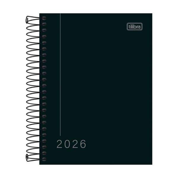 Agenda 2026 Espiral Pepper Preta 160f - M4 179698 Tilibra