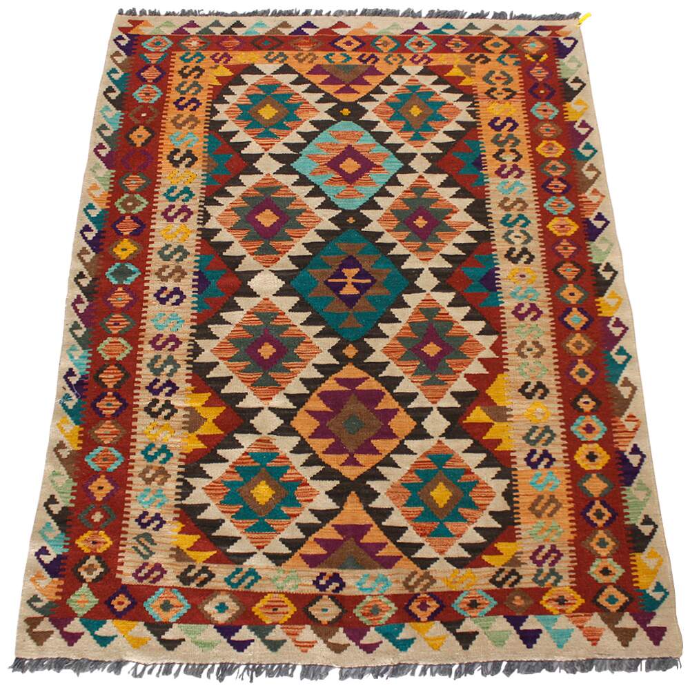 Tapete kilim colorido clearance