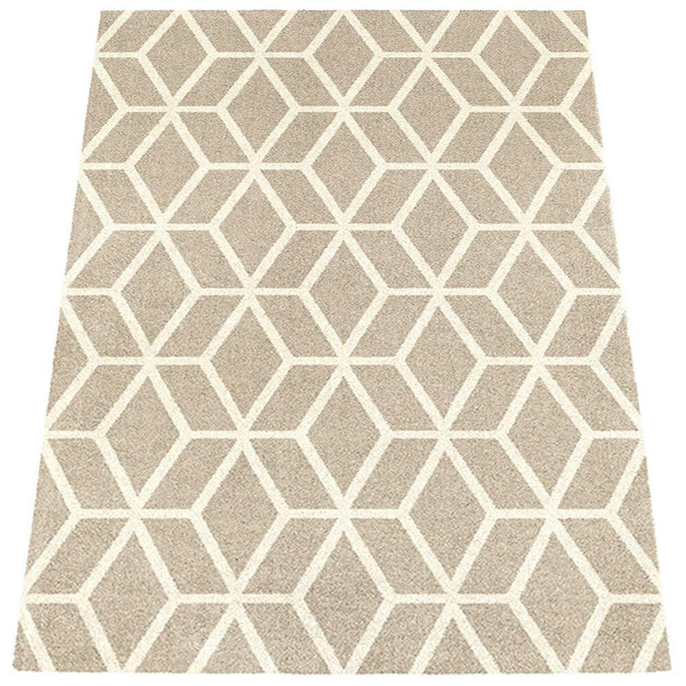 Tapete geometrico bege Clearance