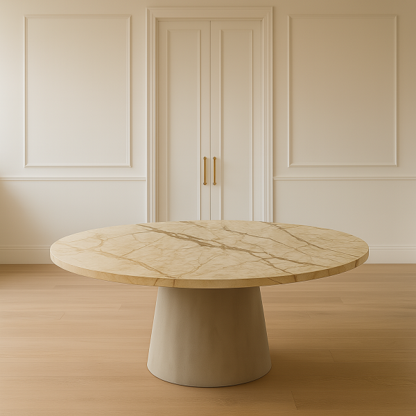 Mesa Blue Deep Base em Cone Cimentcia