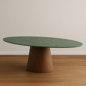 Mesa de Jantar Oval Verde Guatemala