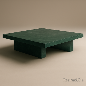 Mesa de Centro Aria Mrmore Verde Guatemala Luxo 35