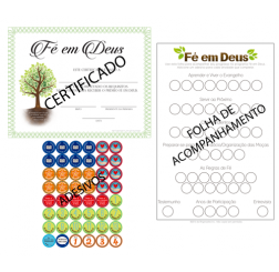 KIT COM ADESIVOS DO FÉ EM DEUS