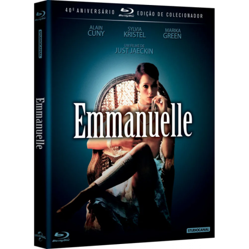 Emmanuelle - EDIO DE 40 ANOS BLU RAY NOVO LACRADO C/ POSTR DE TECIDO + CARDS