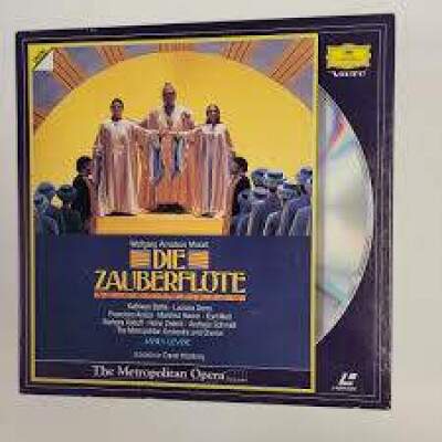 Die Zauberflote - Wolfgang Mozart - CAIXA C/ 2 DISCOS IMPECVEL - (Laserdisc) NTSC - SEMINOVO RARO IMPORTADO