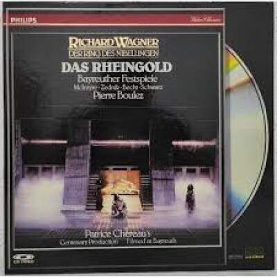 DAS RHEINGOLD. - Richard Wagner - CAIXA C/ 2 DISCOS IMPECVEL - (Laserdisc) NTSC - SEMINOVO RARO IMPORTADO