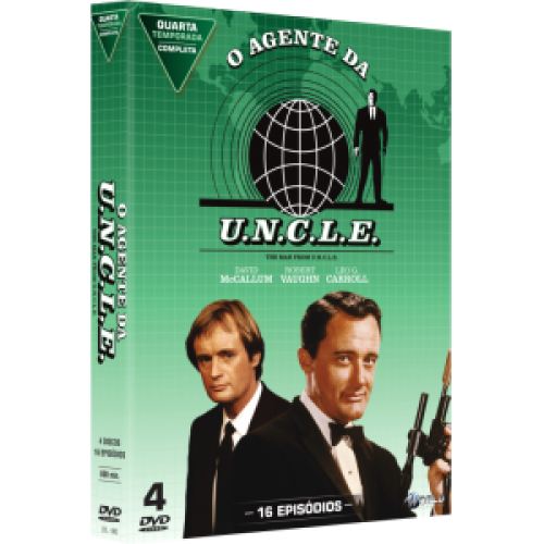 O AGENTE DA U.N.C.L.E. - 4 Temporada Completa - Digibook - 4 Discos NOVO LACRADO