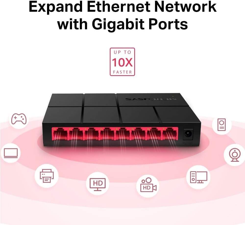 Switch Gigabit MS108G - InterSupri