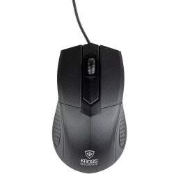 Mouse Com Fio Kross Elegance, USB, 1000 DPI - KE-M108 - Preto