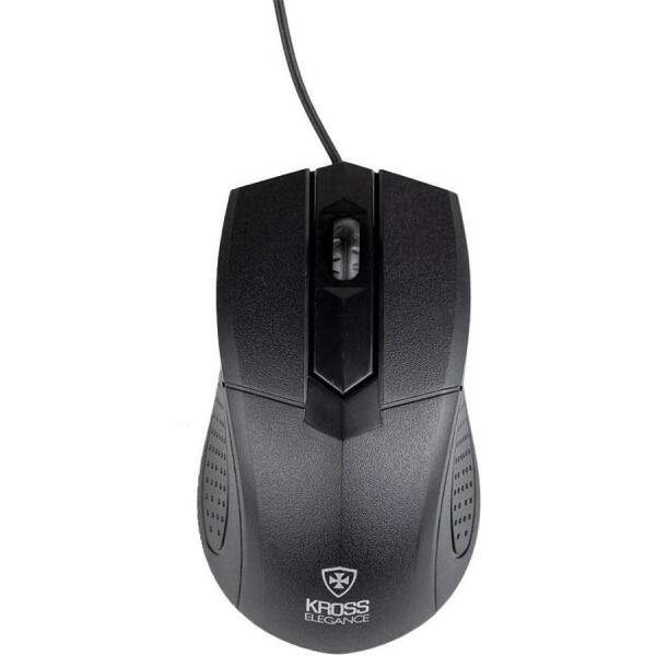 Mouse Com Fio Kross Elegance, USB, 1000 DPI - KE-M108 - Preto