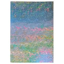 Filme Vinil Adesivo Hologrfico Mix A4 135g - 10 folhas