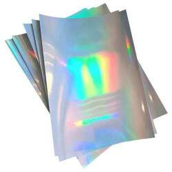 Filme Vinil Adesivo Hologrfico A4 135g - 10 folhas