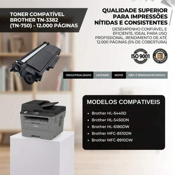 トカ Toner Compatível Brother TN-3392 (TN-780) - 8.000 Páginas