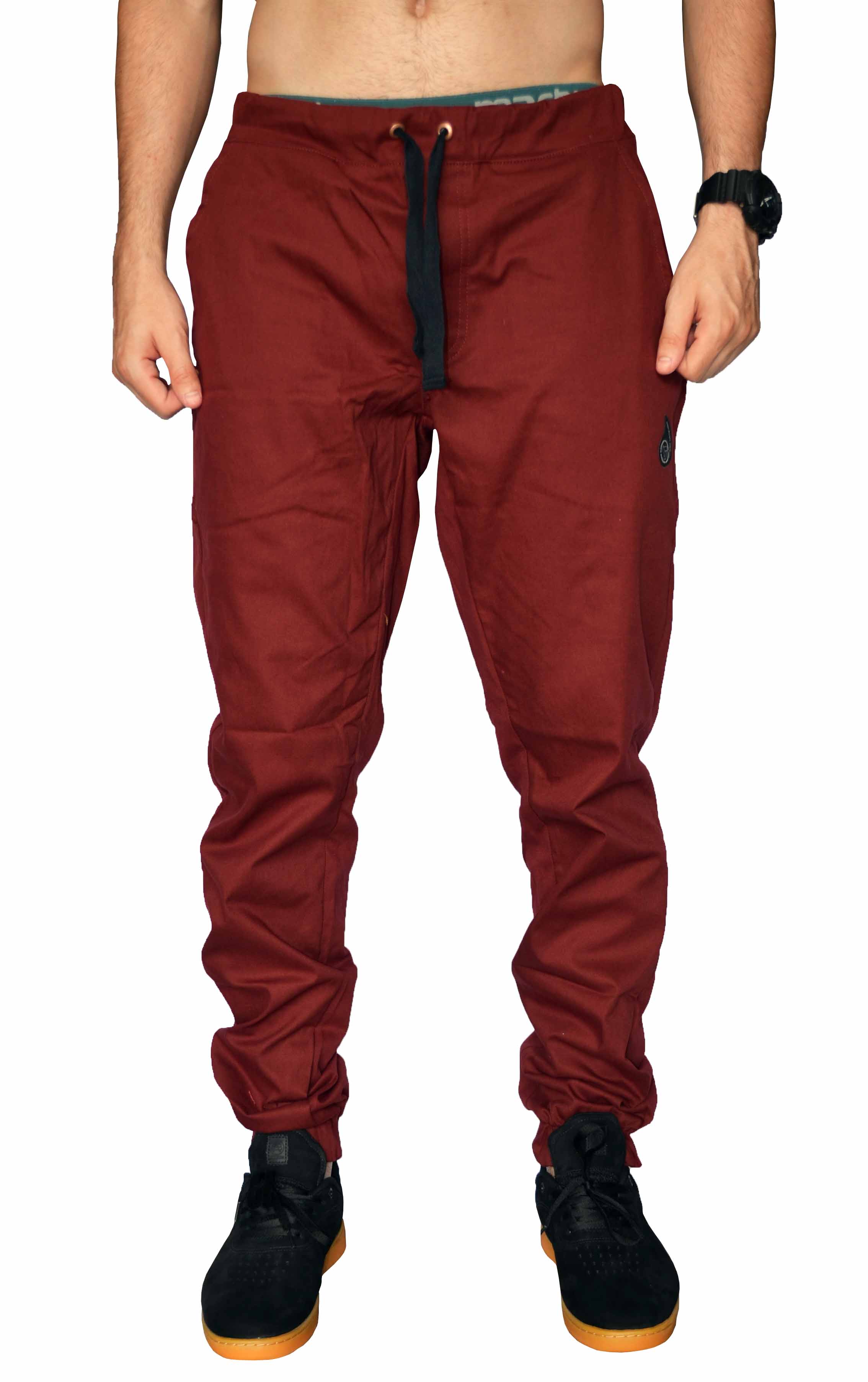 calça jogger vinho