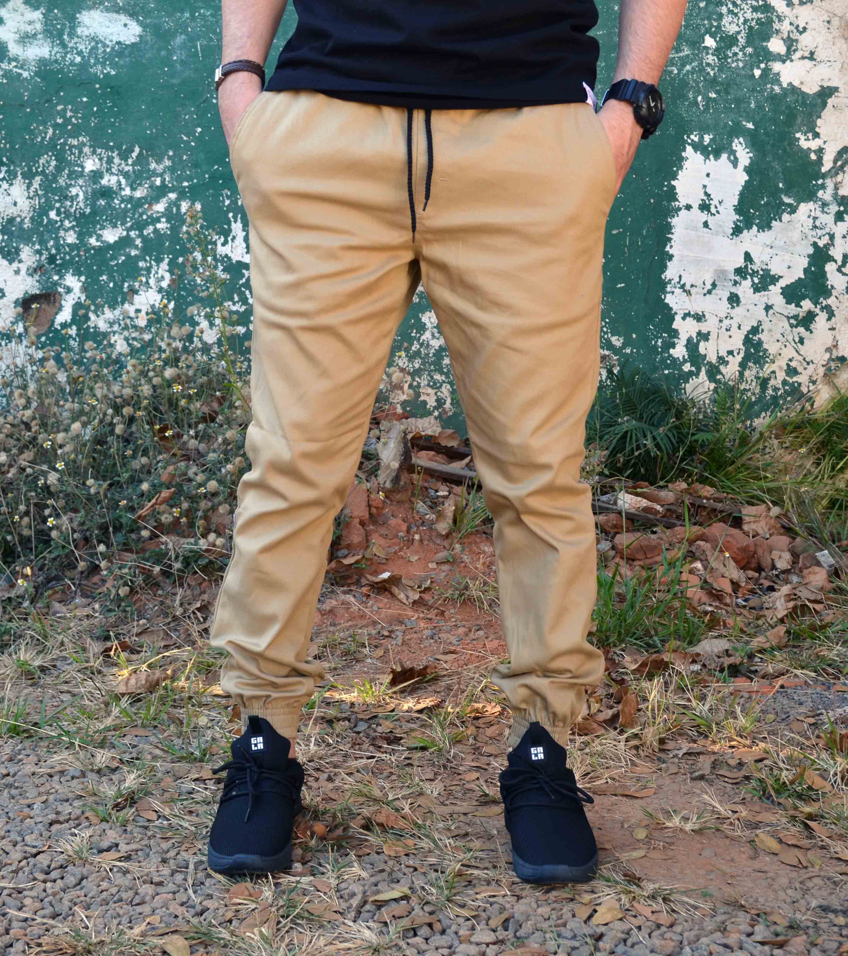 calça jogger nike bege