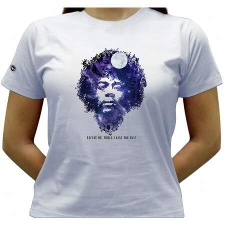 Camiseta Jimi Hendrix Baby Look