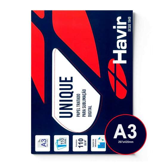 Papel Sublimtico Havir A3 297x420mm Fundo Azul - 110g