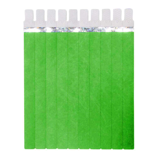 Pulseira Tyvek Verde Esmeralda para Impresso em Jato de Tinta - A4