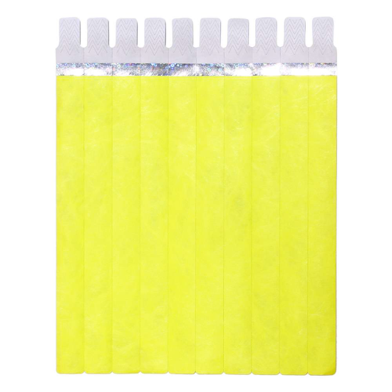 Pulseira Tyvek Amarelo Fluorescente para Impresso em Jato de Tinta - A4