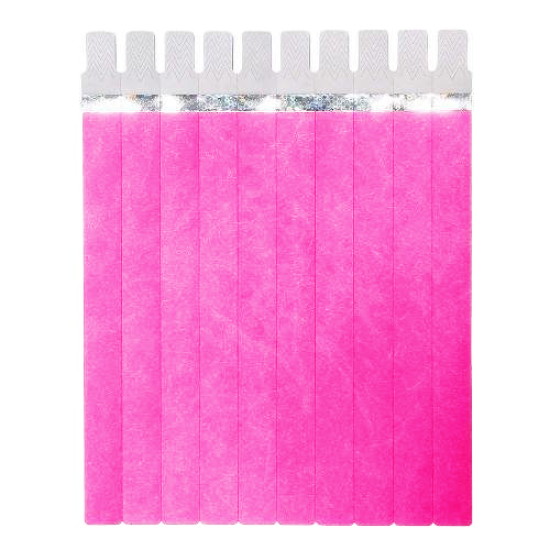 Pulseira Tyvek Rosa Fluorescente para Impresso em Jato de Tinta - A4
