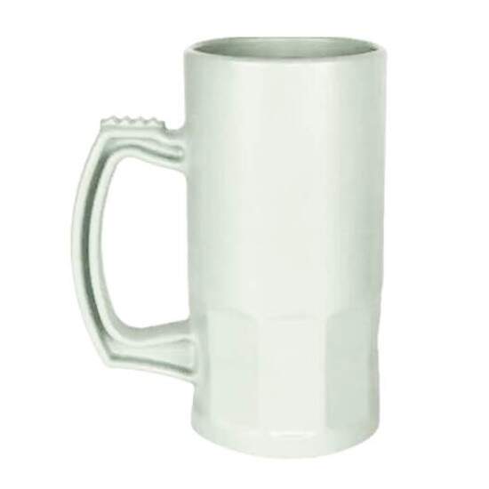 Caneca Chopp Premium de Plstico Branca para Sublimao - 350ml